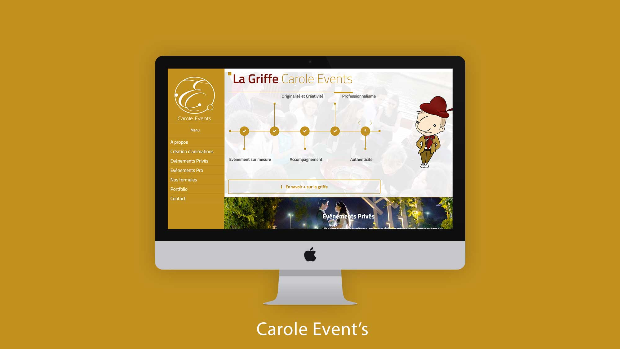 site internet wordpress carole event's